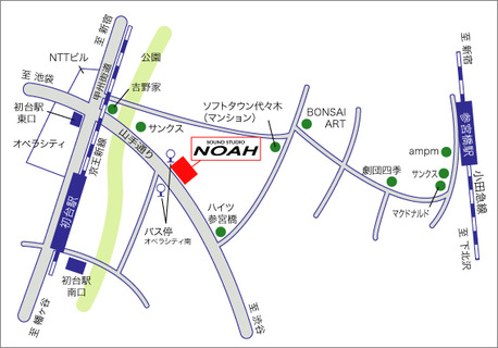 サウンドスタジオノア初台店の地図