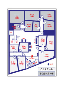 スタジオノア渋谷2号店フロアマップ