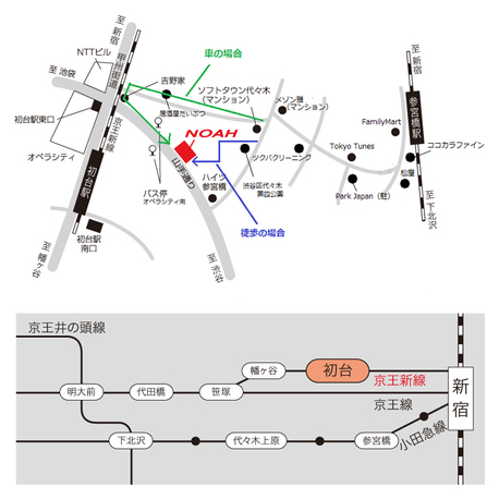サウンドスタジオノア初台店の地図