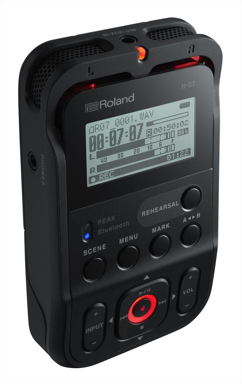 新製品情報】シンプルな操作な高音質レコーダー『Roland / R-07』登場
