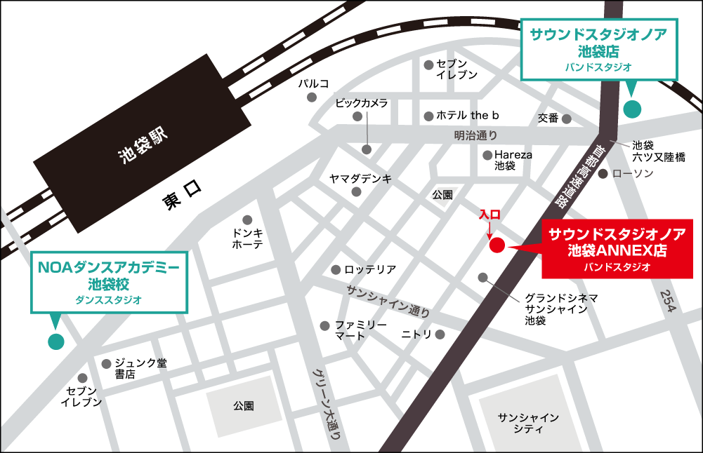 池袋ANNEX地図